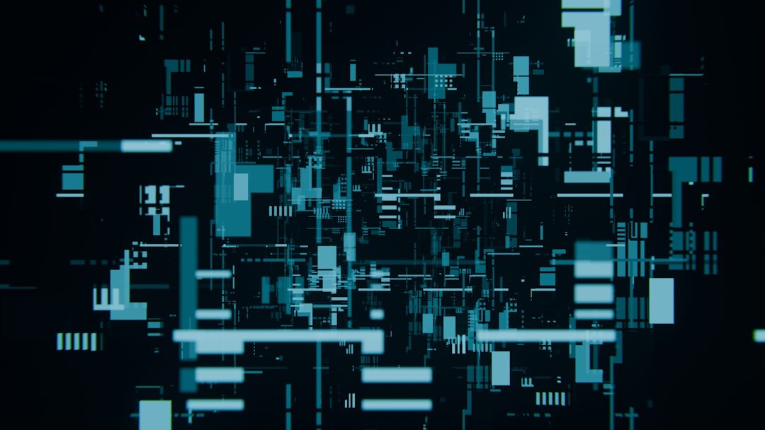 Futuristic AI neural network visualization with glowing blue nodes
